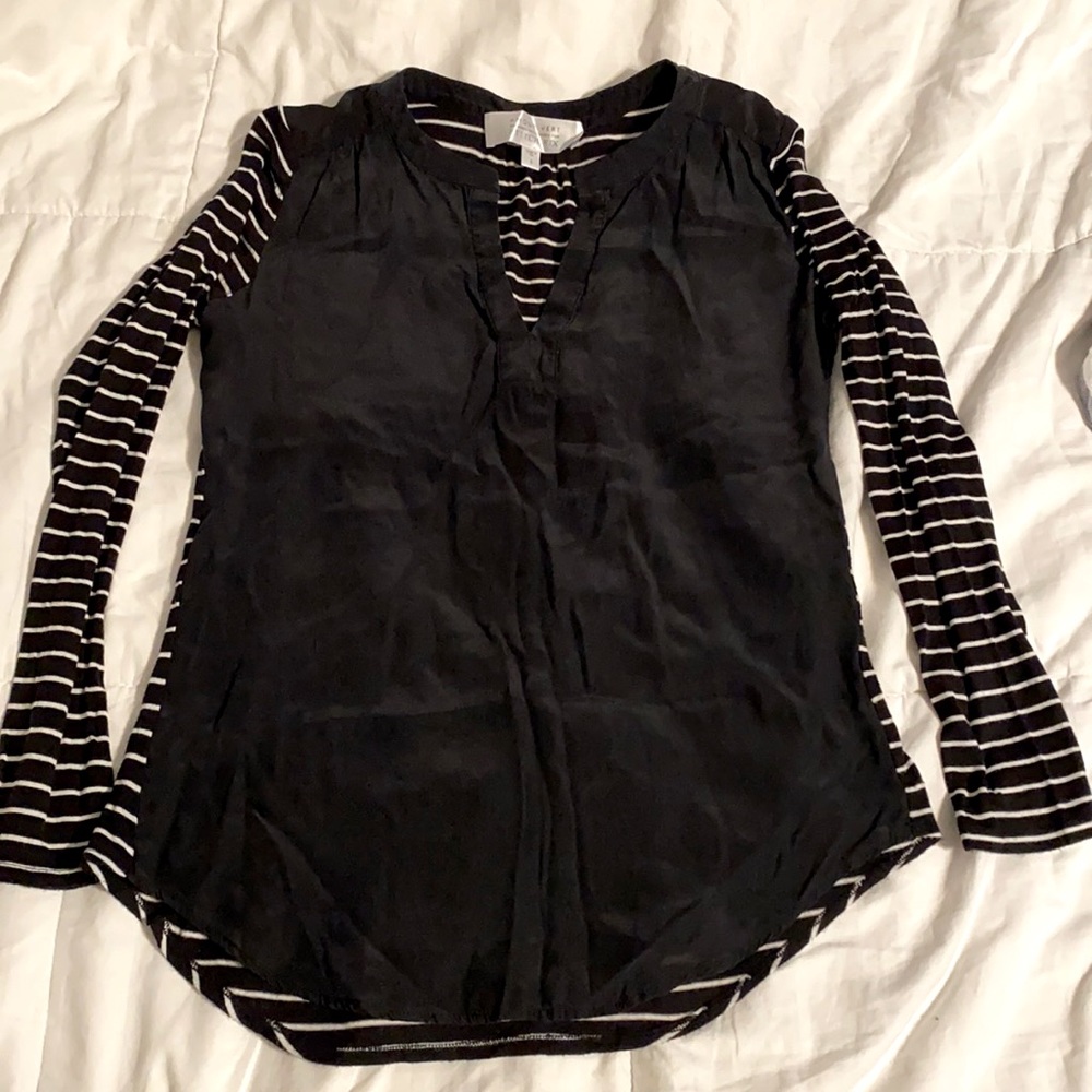 Amour Vert- For Stitch Fix Black/White Stripe Top